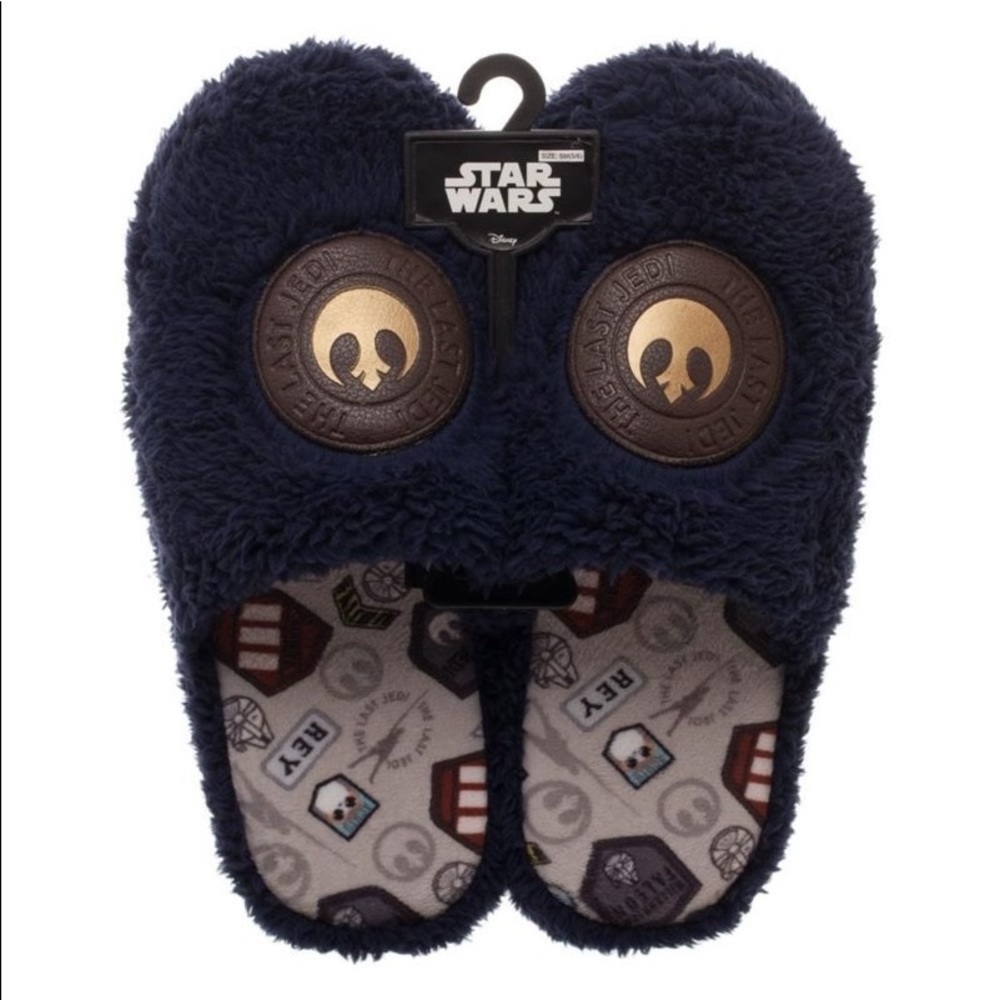 Adult Star Wars The Last Jedi Rey-Inspired Scuff Slippers Medium (7-8)